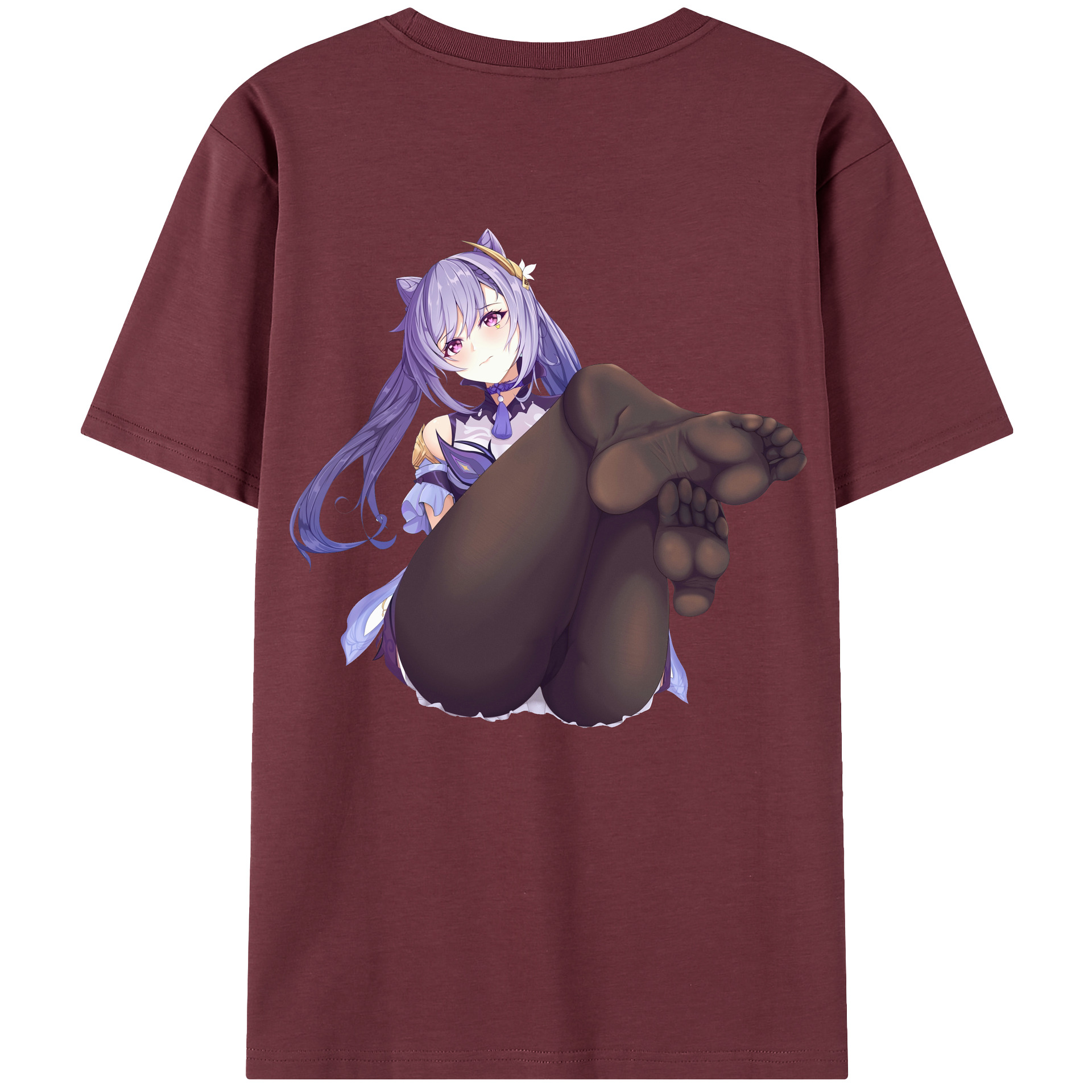げんし神 刻晴 こくせい genshin Kokusei 綿100％半袖Tシャツ（背面プリント）